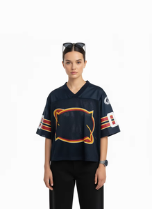 Maillot de sport personnalisé à coupe courte avec motif imprimé par sublimation, respirant et anti-humidité, qualité supérieure, vente chaude - Product Image 5