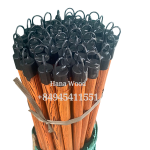 Vietnam bois d'eucalyptus écologique Durable balai bâton faisant la Machine PVC enduit poignée plante naturelle balai tête maison pelle à poussière - Product Image 3