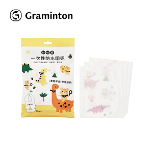 Baby Bib <b>Apron</b> <b>Cute</b> Soft Wood Pulp Polyester SGS Certified High Quality Catches Food and Spills - Product Image 1
