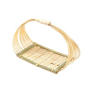 Woven Bamboo Fruit <b>Basket</b> for Kitchen Bread <b>Vegetable</b> Storage <b>Basket</b> Handmade Serving <b>Basket</b> for Home Garden Dining Table - Product Image 2