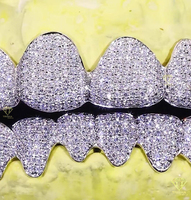 Grillz Personalizados con Diamantes de Moissanita, Joyería Dental de Plata Esterlina 925, Kit de Moldeo Gratuito, Envío Rápido a Todo el Mundo