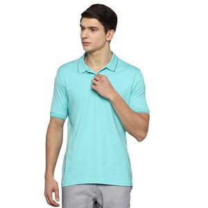 Polo d'été de haute qualité en tissu respirant, motif uni, broderie technique foncée, tricoté décontracté - Product Image 2