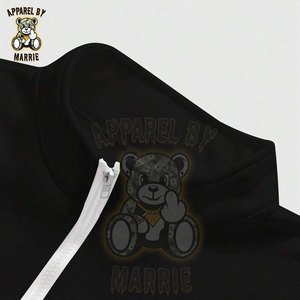 Sweat-shirt Homme Oversize Personnalisé à Col Zippé de Haute Qualité, Imprimé, en Mélange de Coton, Marque Privée OEM, Vêtement d'Hiver Streetwear pour Homme - Product Image 6