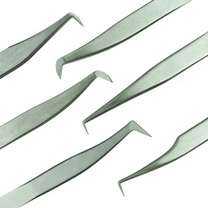 Pinzas para Pestañas TEEJAY con Acabado Plateado, 45-90 Grados, Acero Inoxidable, Agarre Perfecto, Herramientas para Extensión de Pestañas - Product Image 3