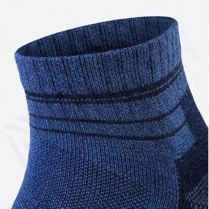 Blue Crew <b>Socks</b> Striped Pattern Breathable Polyester Spandex <b>Running</b> Athletic <b>Socks</b> for Adults Spring Season - Product Image 4
