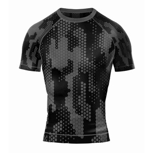 Unisex UV Protection Rash Guard <b>Compression</b> <b>Shirt</b> Custom Printed Long Sleeve Sportswear Spandex/Polyester Lightweight Breathable - Product Image 3