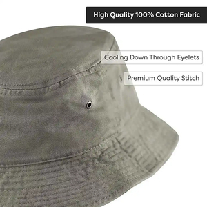 Casquettes et chapeaux d'été unis, cousus à la machine, en tissu denim, avec broderie de logo personnalisé - Product Image 6