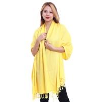 Meilleur Foulard de Luxe Tissé en Soie et Cachemire Rayé pour Femme, Style Franges Confortable, Châles Traditionnels Hiver Printemps Automne