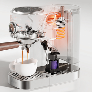 Macchina da Caffè Semiautomatica PSH13A-SL 2100W con Controllo Temperatura 95/135 Gradi, Preparazione Fredda/Calda e Vapore, Caffè Macinato 58mm, 2 Tazze - Product Image 3