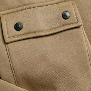 OEM Hot Selling Wholesale Unisex Custom 100% Cotton Fleece Front Winter Streetwear Solid Casual Hoodie Eco-Friendly Quick Dry - Product Image 5