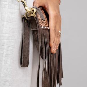 กระเป๋าทรงซองจดหมายลายสก๊อตประดับเพชรแบบทันสมัยมีซิปหนังเครื่องมือสำหรับฤดูใบไม้ร่วงสไตล์วินเทจ-ทันสมัย - Product Image 3