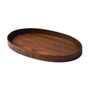 Plateau en bois classique fait main, écologique, pour servir, cuisine, table à manger, restaurant, événements, présentation décorative - Product Image 4