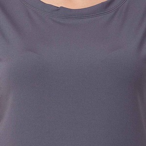 T-shirt à manches courtes pour femme, col rond uni, coton, coupe ample, t-shirts pour femme - Product Image 6