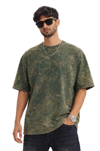 Private Label Custom <b>T</b> <b>Shirts</b> <b>pocket</b> with embroidery Cotton Oversized Drop Shoulder Acid Wash DTG DTF Printing wholesale - Product Image 5