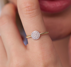 Anillo de Diamantes de Varias Piedras Cultivadas en Laboratorio, Certificado por IGI, de Oro de 14 Quilates, Estilo Vintage, para Boda, Joyería de Moda Chapada en Oro para Mujer - Product Image 4