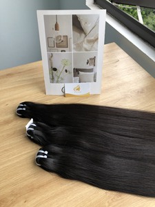 100% Extensions de cheveux humains Remy droites naturelles de haute qualité cuticule de trame de peau de cheveux crus vietnamiens et cambodgiens - Product Image 3