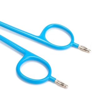 Pinza Bipolar Premium para Sellado de Arterias, Tijeras de Hoja Curva, Antiadherentes, Reutilizables, de Acero Inoxidable, Instrumento Quirúrgico Manual, CE ISO - Product Image 4