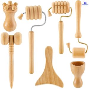Kit d'acupression K-Star KTK16 (ensemble de 16 pièces) Outils de massage d'acupression professionnels Kit de thérapie en bois naturel - Product Image 4
