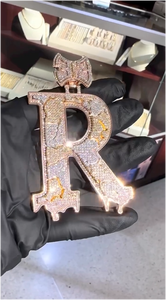 Nuevo Colgante de Diamantes Hiphop Personalizado, Plata de Ley 925, Colgante de Moissanita CRA VVS, Joyería Fina Personalizada para Hombre - Product Image 5