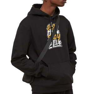Sweat à capuche pour homme de haute qualité, vintage, délavé au soleil, avec impression DTG, poche, coupe ample, effet usé, délavé à l'acide - Product Image 1