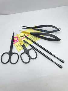 Tijeras de Manicura Profesionales de Alta Calidad, Hoja Recta y Curva, Acero Inoxidable Duradero, Empujadores de Cutículas, Tijeras de Resorte - Product Image 2