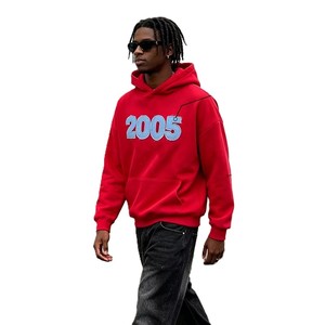 Sweat-shirts pour hommes en coton français 100% de qualité supérieure, avec logo personnalisé, broderie appliquée, effet vieilli, épaules tombantes, coupe ample, vente en gros - Product Image 4