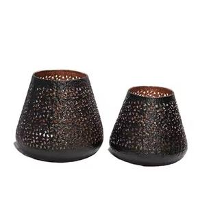 Elegante y Exquisito Portavelas Votivo de Metal Hecho a Mano, Decoración Luminosa para Veladas Románticas, Bodas, Decoración de Mesa Navideña - Product Image 5