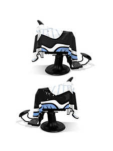 Cape de coupe professionnelle PRO, couleur personnalisable, pour coiffeur et barbier, modèle Cherry 11 PRO Cape - Product Image 5