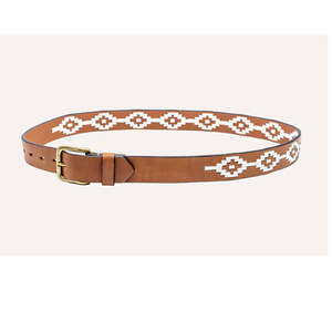 Ceinture polo décontractée de luxe, fabriquée à la main en cuir pleine fleur véritable avec boucle en alliage - Product Image 1
