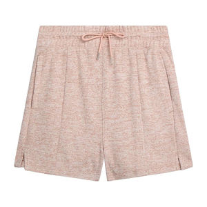 Shorts en polaire fendus sur le côté pour femme, ourlet ventilé, taille haute, poches latérales, cordon de serrage, taille élastique, coupe décontractée, vêtements de sport - Product Image 2