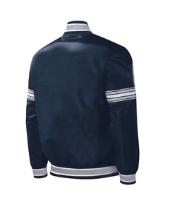 Veste Letterman Varsity pour hommes, nouveau style tendance, en satin avec col montant, vente en gros pour la saison d'hiver - Product Image 3