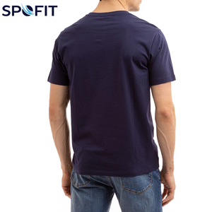 Camiseta de Manga Corta para Hombre, 100% Algodón, de Secado Rápido, Corte Ajustado, con Logotipo Personalizado, al Mejor Precio - Product Image 5