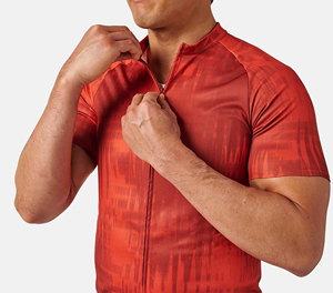 Camiseta Deportiva de Ciclismo Ajustada Roja para Hombre Sprint Sports, Manga Corta, Secado Rápido, Impresión por Sublimación, Poliéster - Product Image 5