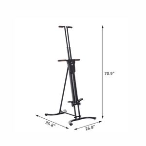 Macchina Verticale per Arrampicata Regolabile, Attrezzatura Fitness Cardio Pieghevole, Materiale PC, Controllo Meccanico - Product Image 2