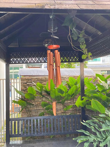 Campana de Viento Ecológica de Bambú, Estilo Art Deco, Hecha a Mano en Vietnam, Decoración Colgante para Jardín Exterior, Cafetería, 35 cm - Product Image 5