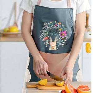 Indian Exporter Customized Logo Cotton Apron Eco-Friendly Kitchen Cooking Apron for Men & Women - Product Image 1