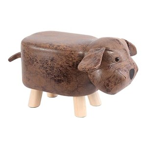 Taburete de Madera de Sheesham Tallado a Mano con Forma de Toro - Muebles de Madera con Forma de Animales al por Mayor de la India - Product Image 2