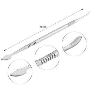 Kit d'outils de sculpture en acier inoxydable à double extrémité avec étui de transport pour la sculpture, la poterie et les instruments de laboratoire dentaire - Product Image 6