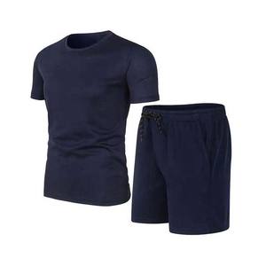Fabricant de vêtements en gros, vêtements de sport d'été personnalisés, impression de logo, ensemble t-shirts et shorts pour hommes, couleur rouge - Product Image 5