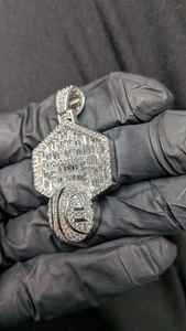 Colgante de Baloncesto con Incrustaciones de Moissanita, Estilo Deportivo para Amantes del Deporte, Hip Hop, Plata 925, Joyería Fina, Colgantes y Dijes - Product Image 4