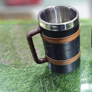 Tazas de madera hechas a mano de calidad de mango de Acacia para Dirking Water con jarra de cerveza de madera de estilo elegante con asa disponible en Export - Product Image 1