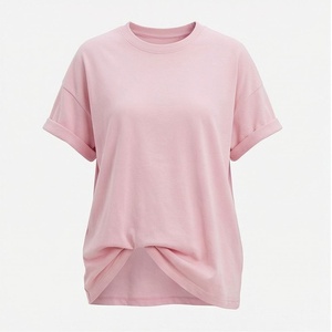 เสื้อยืดผ้าฝ้ายธรรมดาสำหรับผู้หญิง บริการสั่งทำ เสื้อยืดผู้หญิงราคาถูก ระบายอากาศได้ดี เป็นมิตรต่อสิ่งแวดล้อม สีพื้น สามารถปรับแต่งสีได้ - Product Image 1