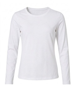 Top Manufacturer Best Quality Summer Eco-Friendly Long Sleeves Casual Wear Women <b>T</b> <b>Shirt</b> Solid Colors - Product Image 6