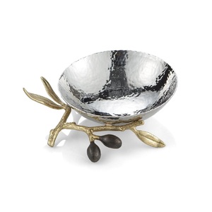 Plateau de rangement décoratif Gold Branch pour bijoux, clés et objets essentiels - Product Image 1