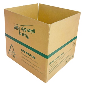 Boîtes en carton ondulé à 3 couches auto-érectables, prix usine OEM, revêtement UV, impression offset, matériaux recyclés personnalisables - Product Image 1