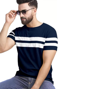 T-shirt décontracté pour homme, coupe ample, manches courtes, 100% coton, tissu respirant à séchage rapide, fabriqué au Pakistan - Product Image 1
