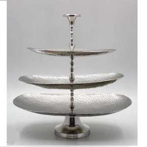 Attractive Design Customized Finishing <b>Cake</b> Stand Party Table Top Decoration Metal and Wood Cup <b>Cake</b> <b>Server</b> Stand - Product Image 2