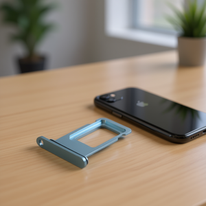 Tiroir de carte SIM bleu pour iPhone XR, pièce de rechange en métal - Product Image 3