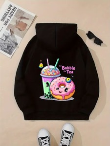 Sweat-shirts à capuche vierges pour femmes, personnalisables avec impression en relief, décontractés et oversize, à prix bas, vente en gros - Product Image 4
