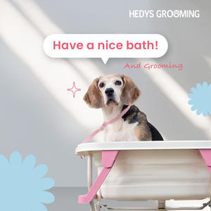 Soporte Ajustable para Bañera de Mascotas HEDYS GROOMING - Soporte Plegable Portátil de 3 Niveles de Altura con Estructura Estable para Perros, PP/Aluminio/PTE - Product Image 6
